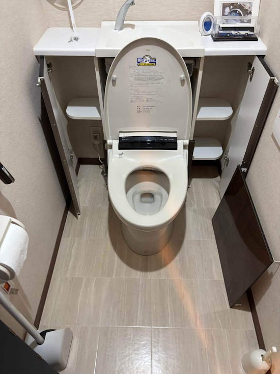 工事前　茨城県つくば市のお客様の便座交換工事