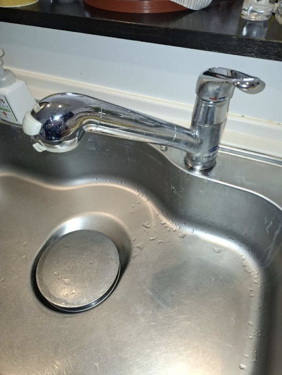 工事前　宮城県仙台市のお客様のキッチン水栓交換工事