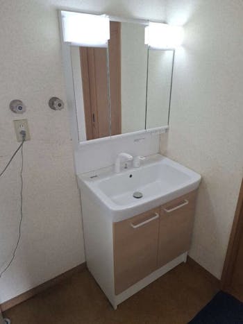 宮城県遠田郡美里町のお客様のトイレ工事洗面台工事　具体的な工事内容1