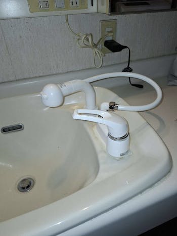 宮城県仙台市のお客様の洗面水栓交換