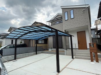 木津川市のお客様のカーポート工事
