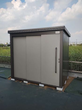 埼玉県幸手市のお客様の物置設置工事