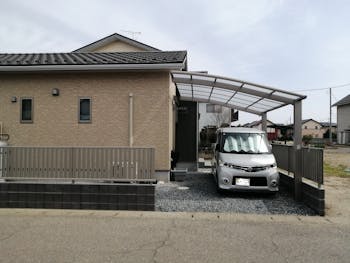 熊谷市のお客様のカーポート工事