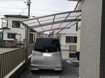 熊谷市のお客様のカーポート工事　具体的な工事内容1