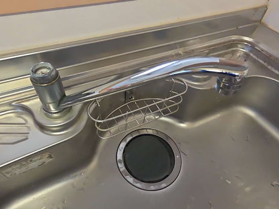 工事前　栃木県宇都宮市のお客様のキッチン水栓工事