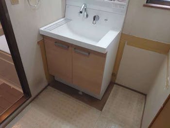 愛知県豊田市のお客様の洗面化粧台・キッチン水栓・浴室水栓取替工事