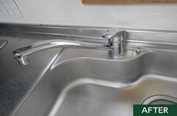 東京都のお客様のキッチン混合栓交換