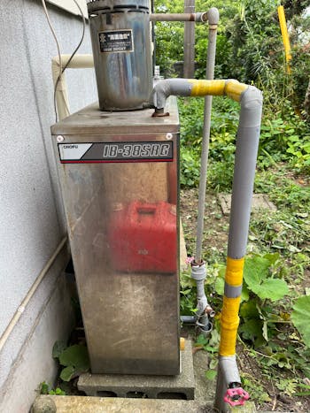 いすみ市のお客様の給湯器工事　具体的な工事内容2