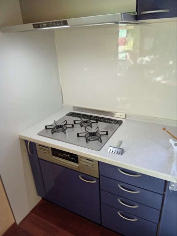 東京都八王子川町のお客様のコンロ、レンジフード交換工事