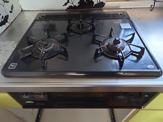 工事前　栃木県芳賀郡のお客様のビルトインコンロ工事