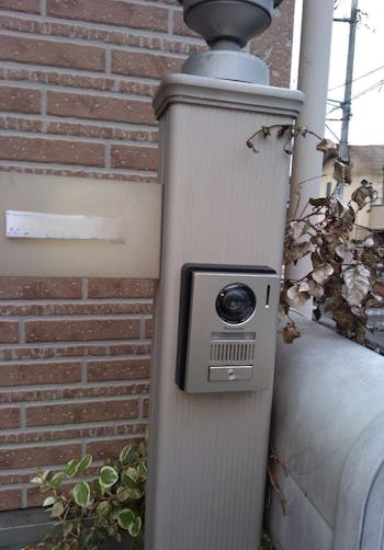 東京都青梅市のお客様のテレビドアホン交換工事