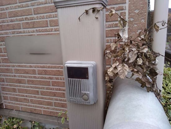 工事前　東京都青梅市のお客様のテレビドアホン交換工事