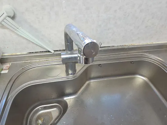 工事前　栃木県宇都宮市のお客様のキッチン水栓工事