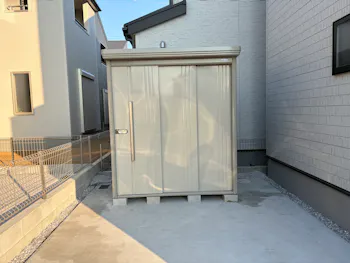 埼玉県飯能市のお客様の物置・倉庫工事