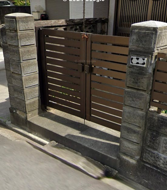 工事前　名古屋市港区のお客様の門扉・フェンス工事