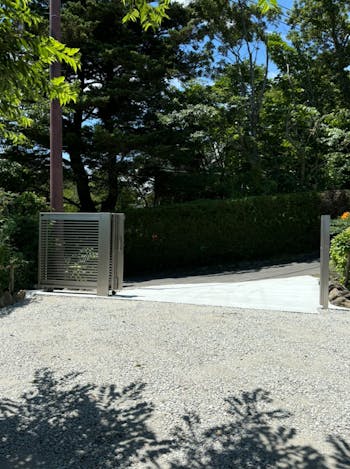 静岡県のお客様の門扉作成工事　具体的な工事内容1