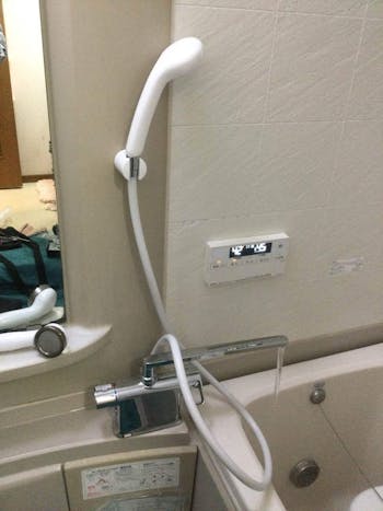 東京都西多摩郡瑞穂町のお客様の浴室デッキ水栓交換工事