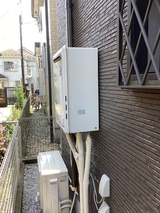 工事前　神奈川県横須賀市のお客様の給湯器交換工事