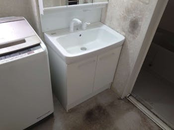 愛知県名古屋市のお客様の洗面化粧台交換工事