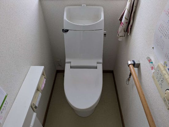 工事前　静岡県磐田市のお客様のトイレ交換工事 