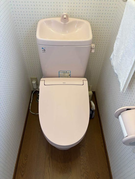 工事後　茨城県水戸市のお客様の温水洗浄便座工事