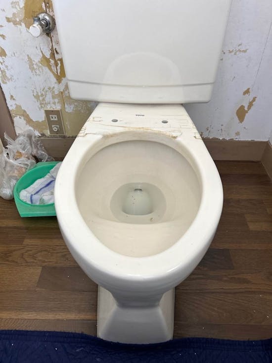 工事前　福島県南相馬市のお客様の温水洗浄便交換工事