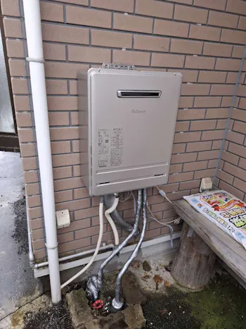 宮城県大崎市のお客様のガス給湯器交換工事