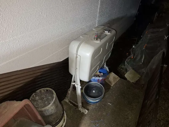 工事前　宮城県富谷市のお客様のホームタンク工事