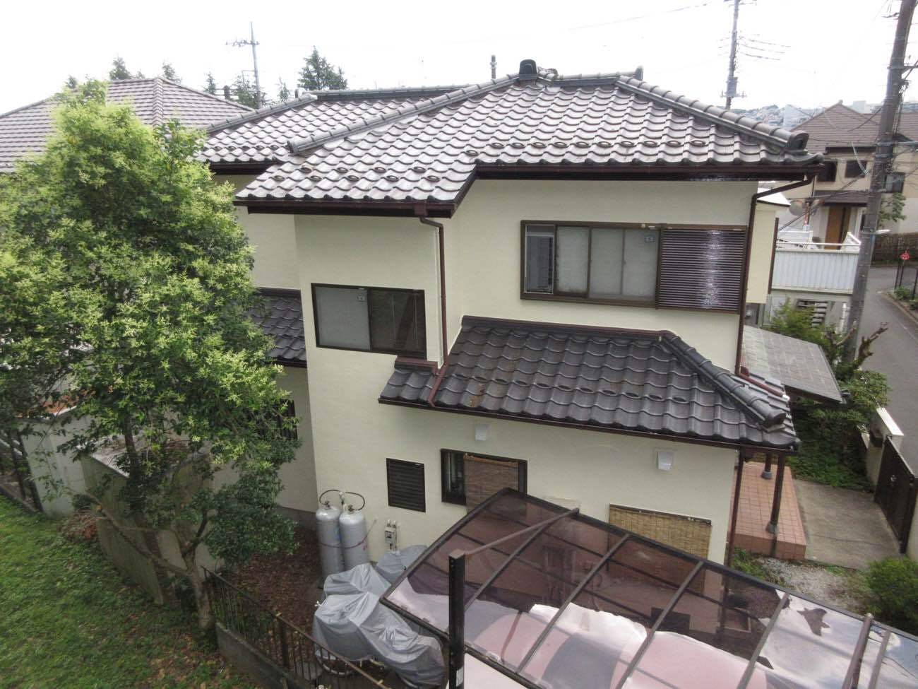 東京都八王子市のお客様の外壁塗装工事