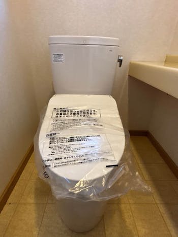 群馬県前橋市のお客様のトイレ交換・手洗い水栓交換工事