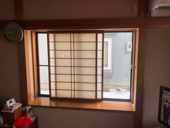 工事前　福島県大沼郡のお客様の内窓設置工事