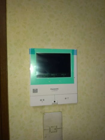 東京都西多摩郡のお客様のTVドアホン交換工事　具体的な工事内容1