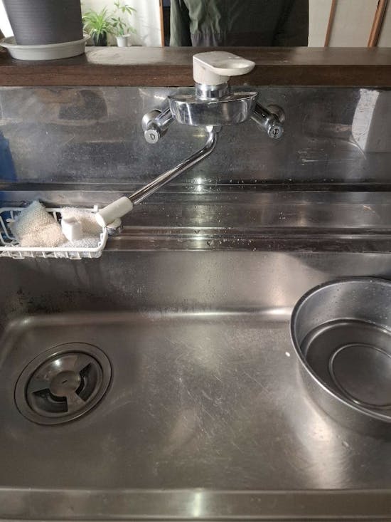 工事前　群馬県沼田市のお客様の混合水栓交換工事