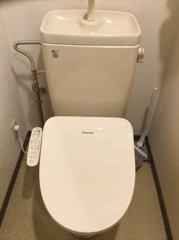 東京都青梅市のお客様の温水洗浄便座交換工事