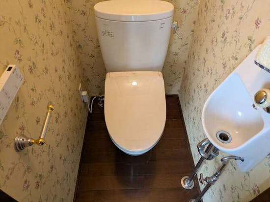 工事後　静岡県静岡市のお客様の温水洗浄便座工事