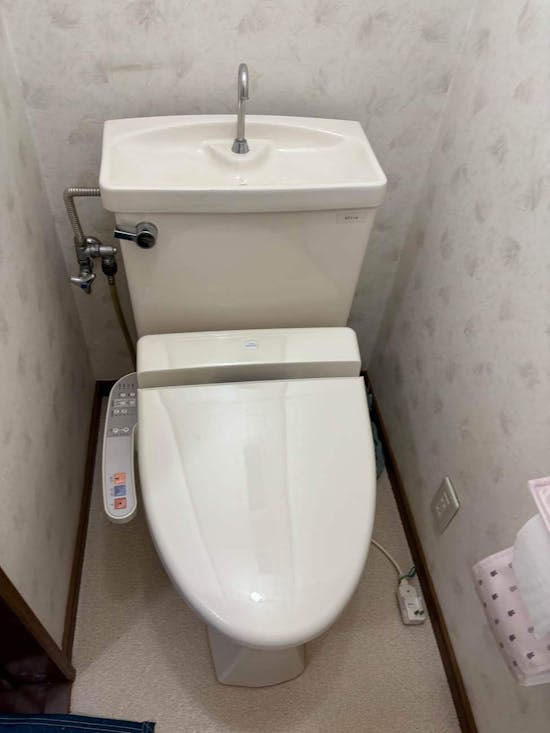 工事前　茨城県牛久市のお客様のトイレ交換工事