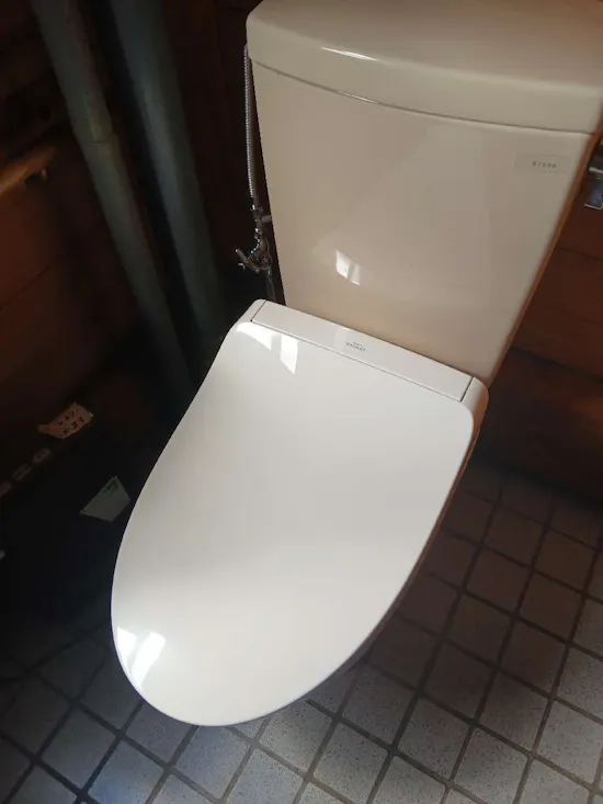 工事後　茨城県石岡市のお客様のウォシュレット交換工事