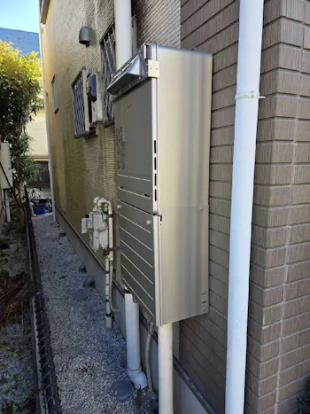 東京都武蔵村山市のお客様のガス給湯器交換工事