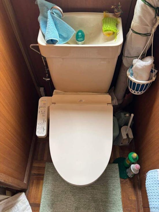 工事前　茨城県北茨城市のお客様の便座交換工事
