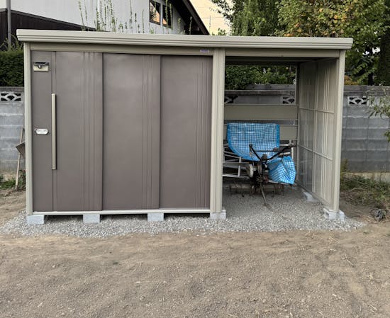 工事後　柏市のお客様の物置・倉庫工事