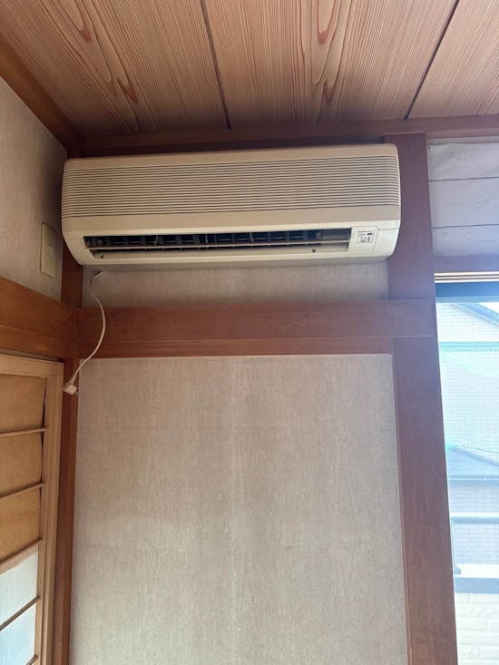 工事前　埼玉県狭山市のお客様のエアコン交換工事