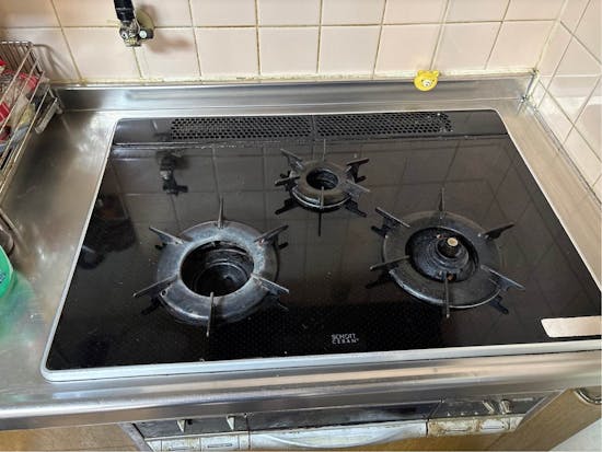 工事前　群馬県安中市のお客様のビルトインコンロ交換工事