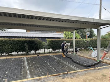 伊勢崎市のお客様のカーポート工事　具体的な工事内容1