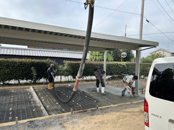 伊勢崎市のお客様のカーポート工事　具体的な工事内容2