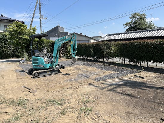 工事前　伊勢崎市のお客様のカーポート工事
