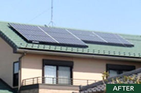 工事後　埼玉県のお客様の太陽光発電設置工事