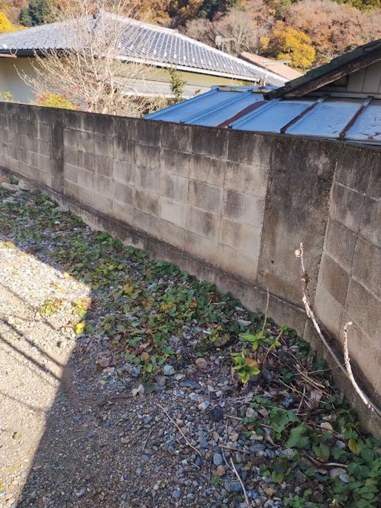 工事前　群馬県桐生市のお客様の物置設置工事