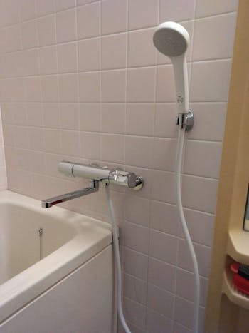 静岡県浜松市のお客様の浴槽混合水栓工事