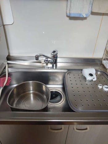 東京都板橋区のお客様のキッチン水栓・分岐金具交換工事