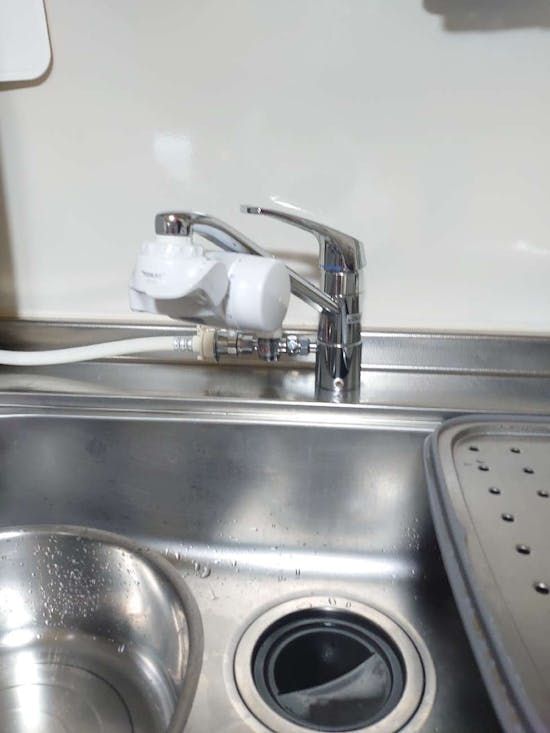 工事前　東京都板橋区のお客様のキッチン水栓・分岐金具交換工事